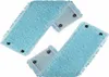 Two blue mop pads with white striped backing and black snaps, arranged diagonally. Produktbild-Vorschau