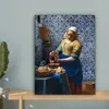 MuchoWow® - Leinwandbilder - Milchmädchen - Delfter Blau - Produktbild-Vorschau 4