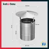 KOTARBAU® Chapeau De Cheminée Inox ø 150 mm Argent Chapeau Voir les images du produit 3