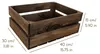 Creative Deco Natuurlijke Houten Kist Bruin, 40 x 30 x 15 Productafbeelding-voorbeeld 3