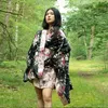 Kimono Cosplay Kostüm mit Rüschenrock und weiten Ärmeln | Produktbild-Vorschau 4