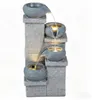 KOMFOTTEU 4-stufiger Gartenbrunnen, Springbrunnen Produktbild-Vorschau 1