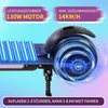 Elektroscooter S5 Blau Für Kinder mit bunten LED-Lichtern Produktbild-Vorschau 4