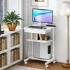 Scrivania HOMCOM con rotelle: scrivania per computer Anteprima dell’immagine prodotto 2