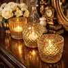 6 Teelicht Halter Glas Teelichthalter Gläschen Kerzenhalter Produktbild-Vorschau 4