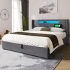 MODFU Lit coffre 140 x 200 cm – LED avec Télécommande et Voir les images du produit 2