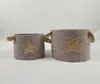 Filzkorb-Set mit Stern gold  2-teilig Produktbild-Vorschau 1