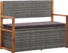 vidaXL Lavice s úložným prostorem 115 cm Poly ratanový Náhled obrázku produktu 8
