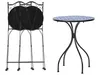 BELIANI Balkon Set Schwarz u. Blau aus Metall Mosaik Muster Produktbild-Vorschau 6