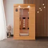 Dewello Infrarotkabine Infrarotsauna HYDER 115cm x 105cm Produktbild-Vorschau 11