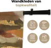 MuchoWow® Wandteppich Wandbehang Farbe - Grün - Rot 90x90 Produktbild-Vorschau 3