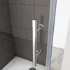 AICA Drehtür Schwenktür 80x185cm Nischentür 5mm ESG-Glas Produktbild-Vorschau 5