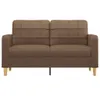 2-Sitzer-Sofa Braun 140 cm Stoff Produktbild-Vorschau 3