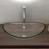 doporro Lavabo da Appoggio in Vetro Temperato Lavandino Anteprima dell’immagine prodotto 3