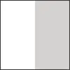 A split image showing a white section on the left and a light gray section on the right, divided vertically. Voir les images du produit