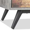 Comodino vintage Relaxdays con 3 cassetti, effetto cemento, Anteprima dell’immagine prodotto 8