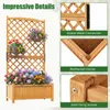 COSTWAY Blumenkasten mit Rankgitter, Sichtschutz, Produktbild-Vorschau 8