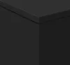 Close-up view of a black table corner. Voir les images du produit