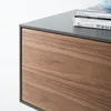home24 Tv-Lowboard - Echtholzfurnier - Walnuss / Anthrazit Produktbild-Vorschau 9