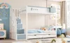 Letto a castello Sweiko per bambini 90x200 cm, con motivi Anteprima dell’immagine prodotto 6