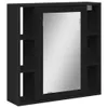 CLORIS Bad-Spiegelschrank Schwarz 60x16x60 cm Holzwerkstoff Produktbild-Vorschau 2