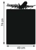 Magnettafel Schwarz 74X49 Unsere Reisen TRAVELS AIR Produktbild-Vorschau 1