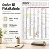 Wandkalender 2027 XXL B1 Abwischbar mit Edding Stift 70x100 Produktbild-Vorschau 2