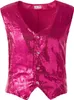 Pailletten-Weste Herren - pink, L Produktbild-Vorschau 5