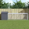 vidaXL Klec pro kuřata s výběhem antracit 117x405x123 cm Náhled obrázku produktu 2