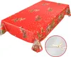 Tischdecke Wachstuch Weihnachten Rot Robust Wasserabweisend Produktbild-Vorschau 2