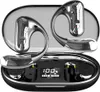 A pair of black and silver wireless earbuds with a charging case, displayed open. Náhľad obrázku produktu