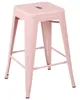BELIANI Trendy Barhocker 2er Set Rosa Metall 60 cm Produktbild-Vorschau 5
