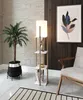 Opviq, Nora - White, Stehlampen, Weiß, aus MDF, 21 x 21 x Produktbild-Vorschau 1