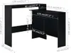 VidaXL 280218, Schwarz, 1300 mm, 400 mm, 1200 mm, 1 Produktbild-Vorschau 7