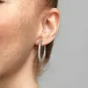 Pandora Orecchini a cerchio con cuori e scintille 296319CZ Anteprima dell’immagine prodotto 5
