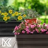 KADAX Blumenkasten mit Untersatz und Balkonkastenhalterung Produktbild-Vorschau 9