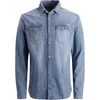 JACK & JONES Chemise unie à manches longues, col Kent, Voir les images du produit 4
