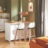 SoBuy KNL05-W Wyspa kuchenna z 2 koszami rattanowymi Szafka Podgląd zdjęcia produktu 3