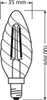 LEDVANCE 4058075436565, 2,5 W, 25 W, E14, 250 lm, 15000 h, Produktbild-Vorschau 10