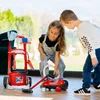 Theo Klein Vileda cleaning trolley + vakuum cleaner, Rot Produktbild-Vorschau 2