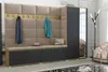 Garderoben-Set Noris V mit Spiegel, gepolsterte Garderobe Produktbild-Vorschau 2