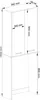 Badezimmerschrank 180 cm Graphitgrau und Weiß - Elegante Produktbild-Vorschau 6