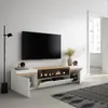 TV-Schrank, Lowboard, 200x35x45cm, Für TV-Geräte bis zu Produktbild-Vorschau 3
