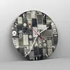 Wanduhr - Rund - Glasuhr - Abstraktion Lautsprecher Grafik Produktbild-Vorschau 4