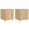 Nachttische 2 Stk. Sonoma-Eiche 40x40x50 cm Holzwerkstoff Produktbild-Vorschau 1