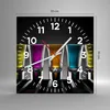 Wanduhr - Quadrat - Glasuhr - Gläser Alkohol trinken Saft - Produktbild-Vorschau 3