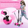 Kinderroller Faltbar Tretroller Cityroller LED Räder Produktbild-Vorschau 6