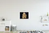 MuchoWow® Textilposter Blätter - Herbst - Gold - Schwarz - Produktbild-Vorschau 2