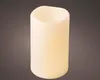 LED Kerze 12x20cm mit Timer Outdoor Kunststoff Creme / Produktbild-Vorschau 2