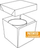 Tortenkarton ohne Aufdruck, 26,5 x 26,5 x 25 cm Produktbild-Vorschau 4
